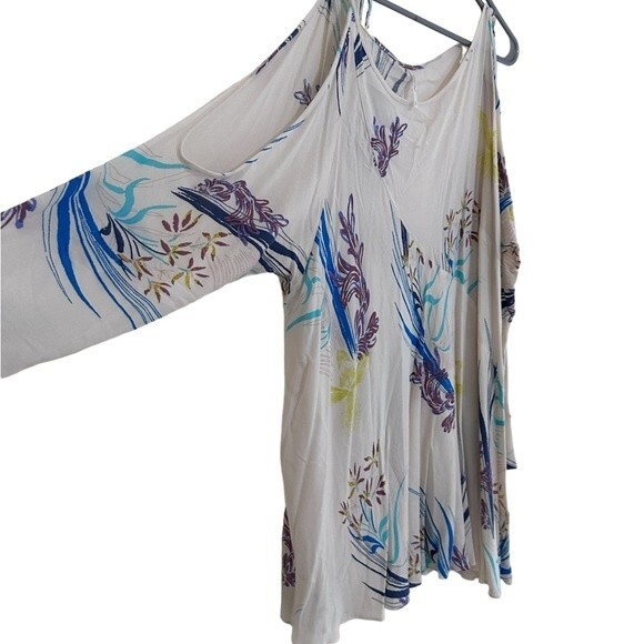 Free People Clear Skies Cold Shoulder Printed Dress - Picture 7 of 13